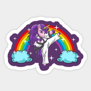 Kung Fu Karate Unicorn Martial Arts MMA Sticker